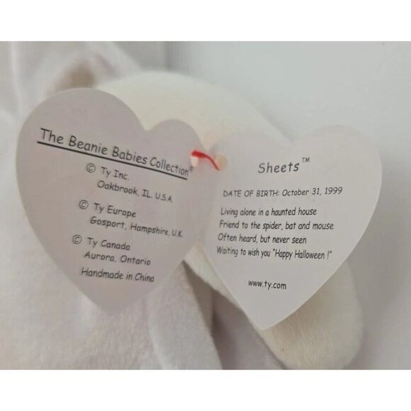 Ty Beanie Babies Halloween Lot Haunt Spooky and Sheets with Tags 1995 1999 2000 - Picture 5 of 16